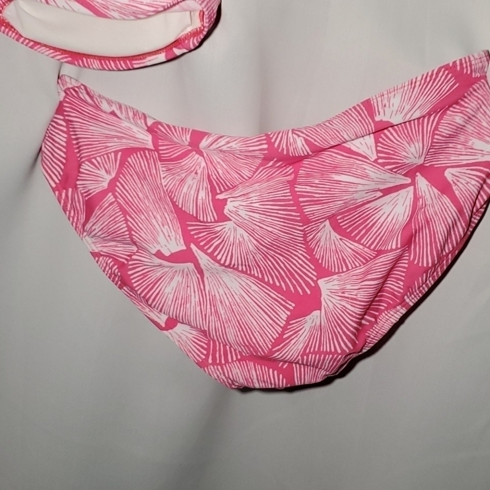 Leilani Bikini Size 6 Pink White Floral - Picture 7 of 10
